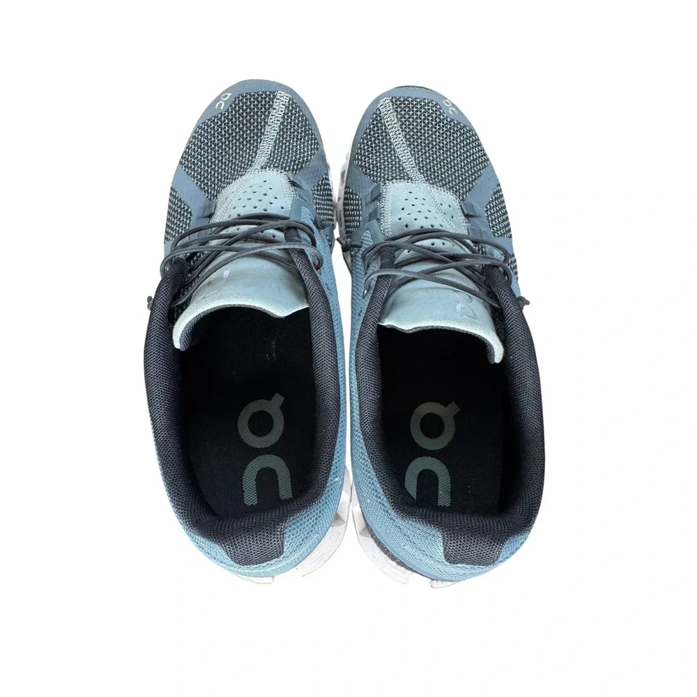 On Cloud Running Tide Magnet Blue Grey Mesh Low Top Sneakers Womens 9